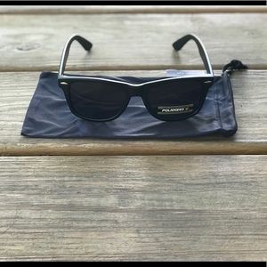 Polarized* Matte Blk Rubber Unisex Sunglasses